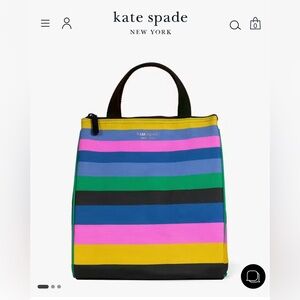 Kate Spade Enchanted Stripe Lunch Bag